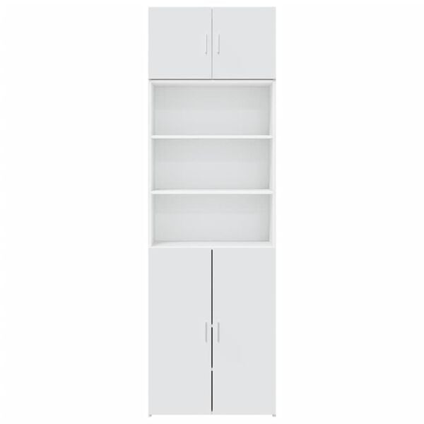 vidaXL skapis, balts, 70x42,5x225 cm, inženierijas koks