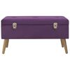 vidaXL sols ar kasti, 80 cm, violets samts