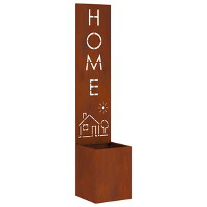 vidaXL Dārza privātuma ekrāns Rūsa 32 x 32 x 150 cm Novecināts tērauds