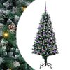 vidaXL Mākslīgā Ziemassvētku eglīte su 150 LED ar statīvu Zaļa 150 cm