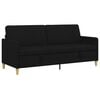 vidaXL Sofas ar uzglabā&scaron;anu Melns 192 x 78 x 87 cm Poliesters