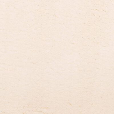 vidaXL paklājs HUARTE, īsa spalva, mīksts, mazgājams, bēšs, 240x240 cm