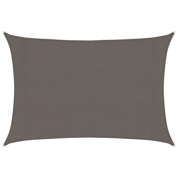 vidaXL saulessargs, 160 g/m&sup2;, antracītpelēks, 3x4 m, HDPE