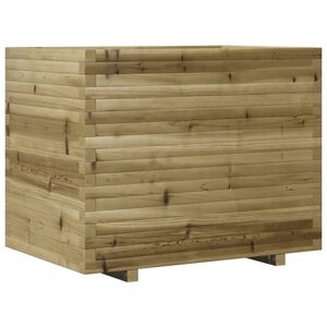 vidaXL dārza puķu kaste, 90x60x72,5 cm, impregnēts priedes koks
