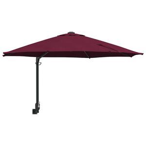 vidaXL Dārza parasols Bordo sarkans 248 x 248 x 148 cm