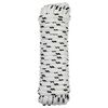 vidaXL Laivu virvju 10 mm 12 m Balta un melna Poliesters