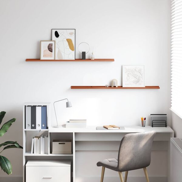 vidaXL Sienas plaukts 2 pcs Sarkana 115 x 9 x 3 cm Inženierijas koks