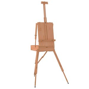 vidaXL molberts, 81x121x173 cm, dižskābarža masīvkoks