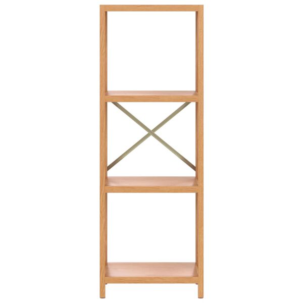 vidaXL 4 līmeņu plaukts, 40x30x112 cm, ozola masīvkoks