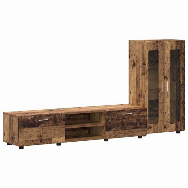 vidaXL TV skapī&scaron;u komplekts FLORIN Vecs koks Inženierijas koks