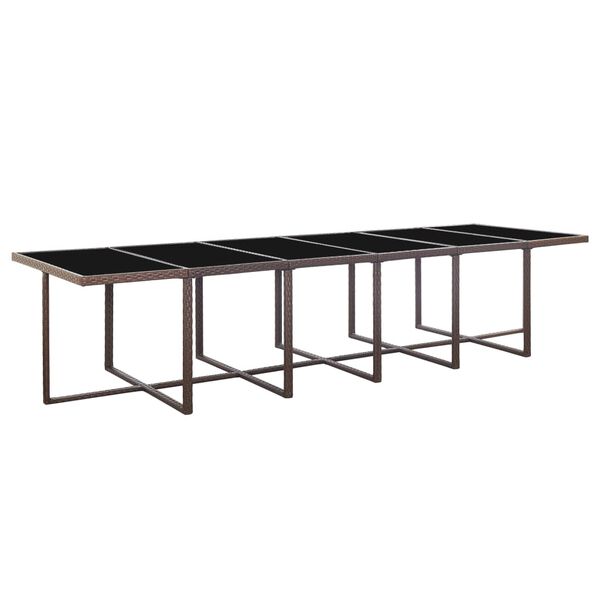 vidaXL 17-daļīgs dārza mēbeļu komplekts ar matračiem, PE rotangpalma