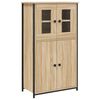 vidaXL augstais skapītis, ozola, 62x32x106,5 cm, inženierijas koks