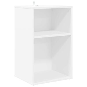 vidaXL Pla&scaron;u skapis Balts 38 x 33 x 61 cm Inženierijas koks