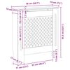 vidaXL radiatora pārsegs, pelēks MDF, 78 cm