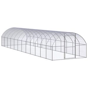 vidaXL vistu būris, 3x12x2 m, cinkots tērauds