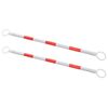 vidaXL satiksmes konusu barjeras, 2 gab., plastmasa, 116-197 cm
