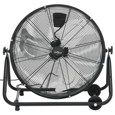 vidaXL industriāls ventilators, 60 cm, 180 W, melns