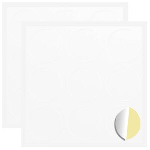 vidaXL Uzlīme 2 gab. Balts &Oslash; 20 x 0,5 mm Papīrs