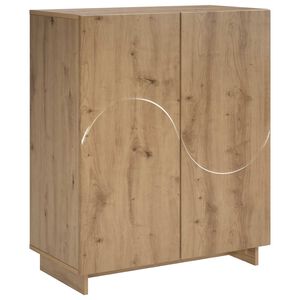 vidaXL Apavu skapis 73 x 38 x 87,5 cm Apstrādāta koksne Artisan Ozols