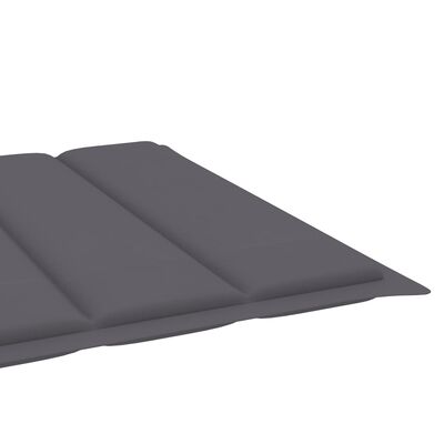 vidaXL sauļošanās zvilnis ar matraci, akācijas masīvkoks