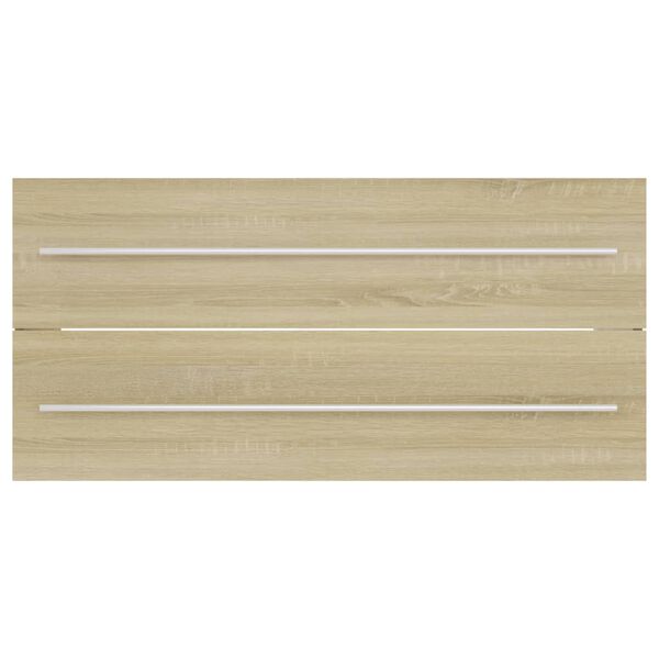 vidaXL izlietnes skapītis, ozolkoka, 100x38,5x48 cm, inženierijas koks