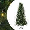 vidaXL Mākslīgā Ziemassvētku eglīte su 300 LED Zaļa 240 cm PE un PVC