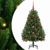 vidaXL Mākslīgā Ziemassvētku eglīte 120 cm 150 LED Silti balts Zaļa