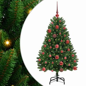 vidaXL Mākslīgā Ziemassvētku eglīte 120 cm 150 LED Silti balts Zaļa