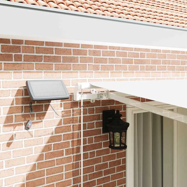 vidaXL Izvelkams jumtiņš ar Balts 400 ×350 cm audums