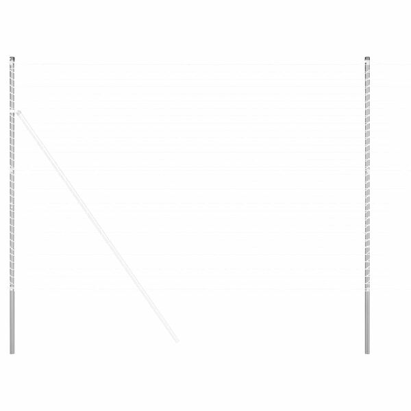 vidaXL Žoga āķis 12 pcs Sudraba Pulverkrāsots tērauds