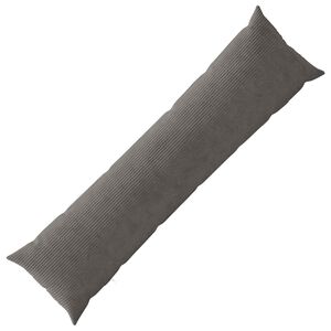 vidaXL Spilvenu pārvalks HEERLEN Tum&scaron;i pelēka 40 x 145 cm kordurojs
