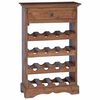 vidaXL Vīna plaukts 55 x 23 x 85 cm Cieta mahagona koks