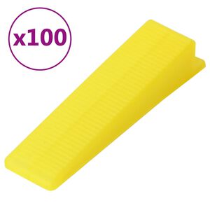vidaXL flīžu izlīdzinā&scaron;anas ķīļi, 100 gab.
