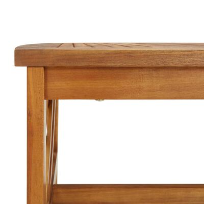 vidaXL kafijas galdiņš, 102x50x43 cm, akācijas masīvkoks