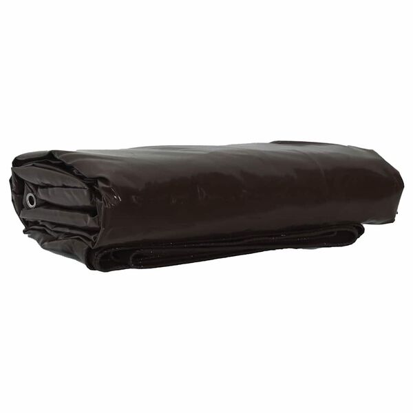 vidaXL Tarps 650g / m&sup2; Brūna 2,5 x 4,5 m Audekls ar PVC pārklājumu