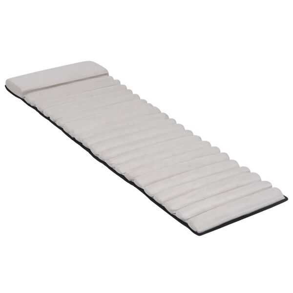 vidaXL sauļo&scaron;anās krēsla matracis, krēmkrāsas zam&scaron;s