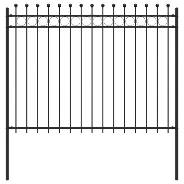 vidaXL Gredzenveida žogs Melna 200 x 200 cm