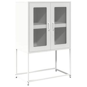 vidaXL Highboard White 68x39x107 cm Tērauds