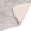 vidaXL paklājs, 65x95 cm, mākslīga tru&scaron;a āda, pelēks