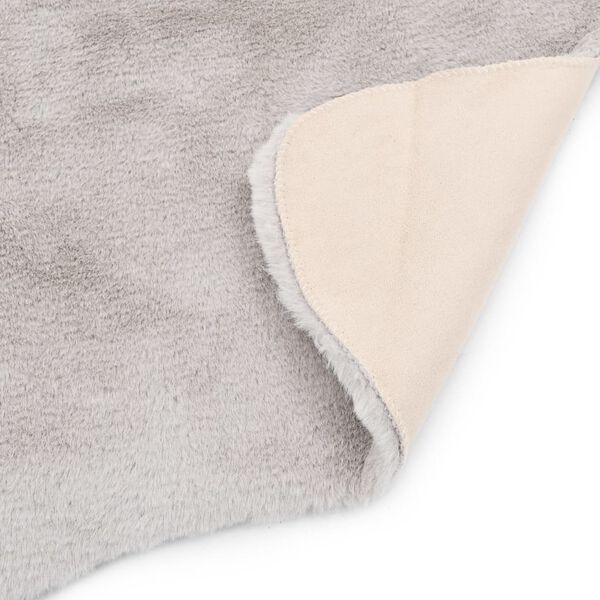 vidaXL paklājs, 65x95 cm, mākslīga tru&scaron;a āda, pelēks