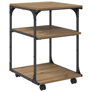 vidaXL Printera statīvs Artisānā ozols 43 x 48 x 64 cm