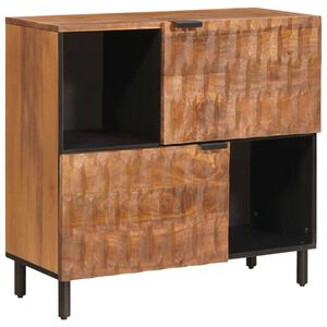 vidaXL Puse Akācijas brūnais apdare 80 x 33 x 75 cm Cieta mango koksne