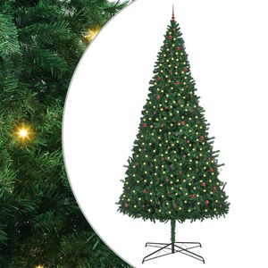 vidaXL Ziemassvētku eglīte Zaļa 400 cm PVC