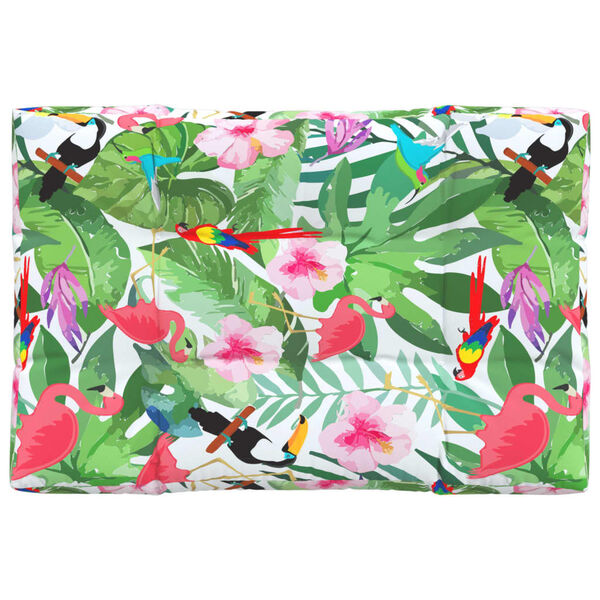 vidaXL pale&scaron;u mēbeļu spilvens, 120x80x12 cm, audums, daudzkrāsains