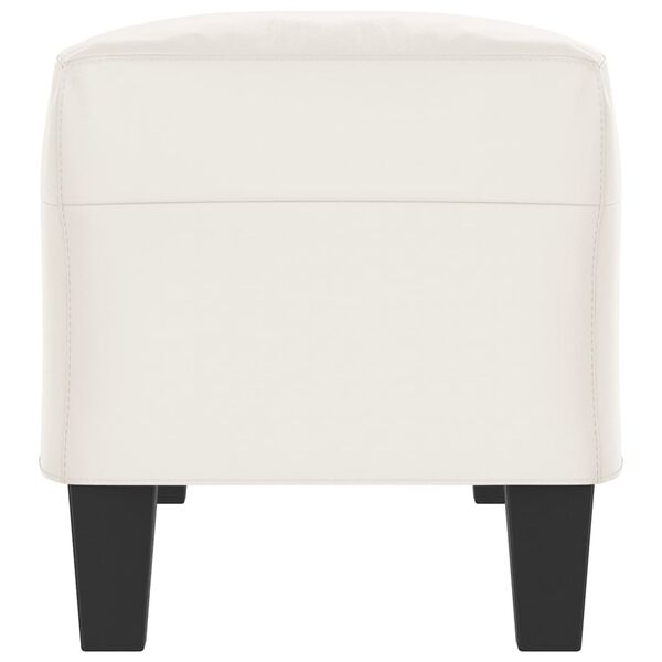 vidaXL sols, bē&scaron;s, 100x35x41 cm, mikro&scaron;ķiedras audums