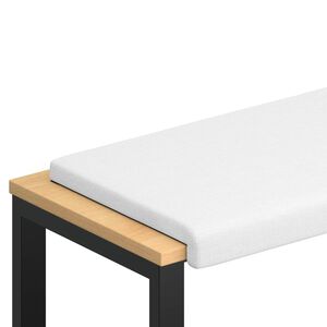 vidaXL Solspilvens Audums Balts Dziļums 35 cm