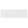 vidaXL Mežģīņu aizkars ar aizkariem Balts 80 x 500 cm Poliesters