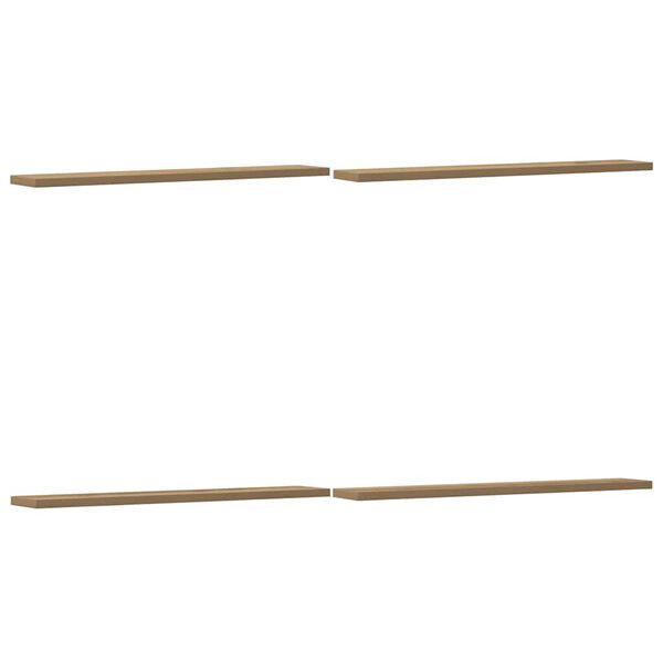 vidaXL plauktu dēļi, 4 gab., koka krāsa, 60x10x1,5 cm, skaidu plāksne