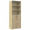 vidaXL augstais skapītis koka krāsa 70x42,5x185cm inženierijas koks