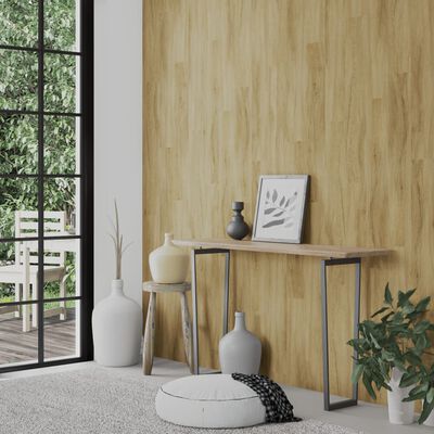 vidaXL sienu paneļi, koka imitācija, brūni, PVC, 2,06 m²